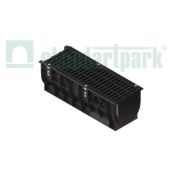 Лоток водоотводный PolyMax Basic DN300 пластиковый с решеткой щелевой чугунной ВЧ кл. С250 (комплект) 0874033