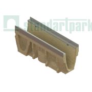 Лоток водоотводный полимербетонный CompoMax Drive DN100 h210 полуметровый 70071.05V