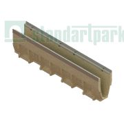 Лотки водоотводные полимербетонные CompoMax DN100 каскадом h160-h260 под решетку кл. E600