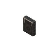 Пескоуловитель PolyMax Drive DN100 h614 на защелках с решеткой щелевой из высокопрочного чугуна кл.D400 (к-т)