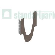 Переходник универсальный оцинкованная сталь для пескоуловителя полимербетонного H210, 61048V-П-D