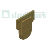 Заглушка торцевая полимербетонная к лотку полимербетонному 70071