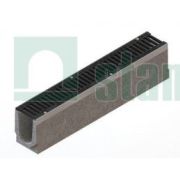 Лоток водоотводный DN100 комплект Drive с решеткой кл.C, каскадами высоты H120-230 и шагом 5 мм