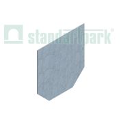 Заглушка торцевая стальная к лоткам бетонным 40676, 40671, 40671.4