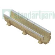 Лоток водоотводный CompoMax Drive полимербетонный усиленный H210 кл.С,D,Е