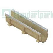 Лоток водоотводный CompoMax Drive полимербетонный усиленный H260 кл.С,D,Е