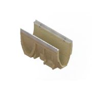 Лотки водоотводные полимербетонные CompoMax Drive DN150 каскадом h260-h320 полуметровые под решетки кл. E