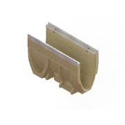 Лотки водоотводные полимербетонные CompoMax Drive DN150 с внутренним уклоном h260-h320 полуметровые под решетки кл.E