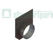 Заглушка торцевая стальная с водоотводом для лотка водоотводного бетонного 6171-509Б-D