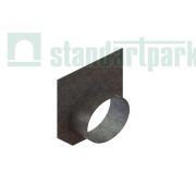 Заглушка торцевая стальная с водоотводом для лотка водоотводного бетонного 6171-409Б