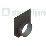 Заглушка торцевая стальная с водоотводом для лотка водоотводного бетонного 6171-609Б