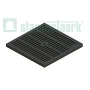 Решетка пластиковая PolyMax Basic к дождеприемнику 300x300 чёрная кл. А15