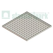 Решетка PolyMax Basic ячеистая стальная оцинкованная 33х33х2 к дождеприемнику 500х500 кл. А15