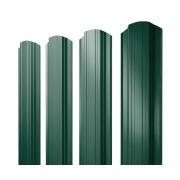 Штакетник Прямоугольный фигурный 0,45 PE-Double RAL 6005 зеленый мох
