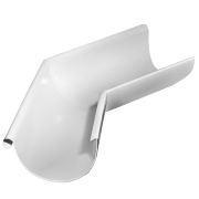 Угол желоба внешний Grand Line 135 гр 150 мм RAL 9003 сигнальный белый