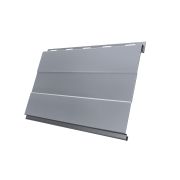 Вертикаль 0,2 prof 0,5 Satin с пленкой RAL 9006 бело-алюминиевый