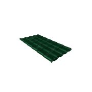 Металлочерепица камея 0,45 Drap RAL 6005 зеленый мох