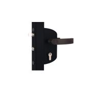 Замок LAKZ 6060 P1L корпус из полиамида с ручками из полимиада, черный RAL 9005 GL