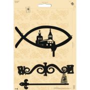 Флюгер большой Duck & Dog 039 Город в рамке
