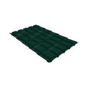 Металлочерепица квадро профи 0,45 Drap RAL 6005 зеленый мох