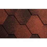 Мягкая черепица "Антик", красный, 3м2