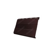 Вертикаль 0,2 Grand Line prof 0,5 Quarzit с пленкой RAL 8017 шоколад