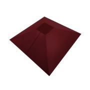 Колпак на столб под фонарь 390х390мм 0,5 Satin с пленкой RAL 3005