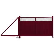 Ворота откатные Estet Plus 2,0х3,5 RAL 3005/7040