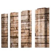 Штакетник П-образный А 0,45 Print Elite Sand Stone TwinColor