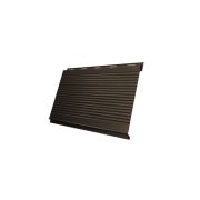 Вертикаль 0,2 Grand Line gofr 0,5 GreenСoat Pural с пленкой RR 32 темно-коричневый (RAL 8019 серо-коричневый)