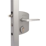 Замок LAKQ 6060 U2G корпус металлический, с ручками из алюминия, серебристый ZILV