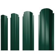 Штакетник П-образный А фигурный 0,45 PE-Double RAL 6005 зеленый мох