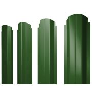 Штакетник П-образный А фигурный 0,45 PE RAL 6002 лиственно-зеленый