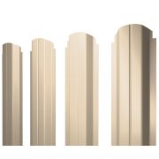 Штакетник П-образный А фигурный 0,5 Satin RAL 1015 светлая слоновая кость