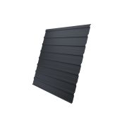 Профнастил С10A Grand Line 0,5 GreenCoat Pural BT, matt RR 23 темно-серый (RAL 7024 мокрый асфальт)