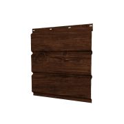Софит металлический полная перфорация 0,45 Print Elite с пленкой Cherry Wood TwinColor