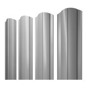 Штакетник Круглый фигурный 0,45 PE RAL 7004 сигнальный серый