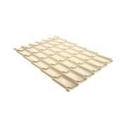 Металлочерепица модерн 0,45 PE RAL 1015 светлая слоновая кость