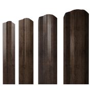 Штакетник М-образный А фигурный 0,45 Print Elite Antique Wood TwinColor