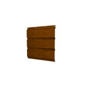 Софит металлический центральная перфорация 0,45 Print Elite с пленкой Golden Wood TwinColor