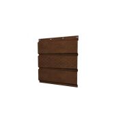 Софит металлический центральная перфорация 0,45 Print Elite с пленкой Antique Wood TwinColor