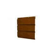 Софит металлический полная перфорация 0,45 Print Elite с пленкой Golden Wood TwinColor