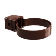 Хомут трубы Kliker ПВХ Grand Line Premium шоколадный (инд.упак.) (RAL 8017)