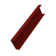 Декоративная накладка на столб жалюзи Milan,Tokyo 0,5 Satin с пленкой RAL 3011 коричнево-красный