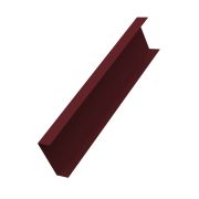 Декоративная накладка на столб жалюзи Milan,Tokyo 0,5 Satin с пленкой RAL 3005 красное вино