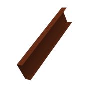 Декоративная накладка на столб жалюзи Milan,Tokyo 0,5 Satin с пленкой RAL 3009 оксидно-красный