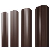 Штакетник М-образный А фигурный 0,5 Satin Matt RAL 8017 шоколад