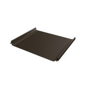 Кликфальц Pro Grand Line 0,5 GreenCoat Pural BT, matt с пленкой на замках RR 32 темно-коричневый (RAL 8019 серо-коричневый)