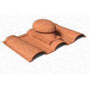 Вентилятор санитарный и подкровельный AeroDek Firenze терракота