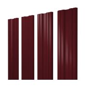 Штакетник Twin 0,45 Drap RAL 3005 красное вино